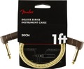 Fender Deluxe Tweed Instrument Cable AA (0.30m tweed, angled/angled)