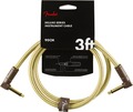 Fender Deluxe Tweed Instrument Cable AA (0.90m tweed, angled/angled)