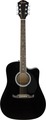 Fender FA-125CE MKII WN Dreadnought Acoustic (black) Cutaway Acoustic Guitars with Pickups