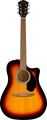 Fender FA-125CE MKII WN Dreadnought Acoustic (sunburst) Guitares acoustiques Cutaway avec micro