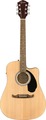 Fender FA-125CE MKII WN Dreadnought Acoustic (natural) Guitares acoustiques Cutaway avec micro
