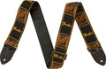 Fender Legacy Vintage Monogram Strap (black/yellow/brown)