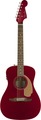 Fender Malibu Player (candy apple red) Westerngitarre ohne Cutaway, mit Tonabnehmer