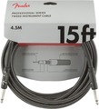 Fender Professional Instrument Tweed Cable (15'/4.5m; straight-straight; gray tweed)