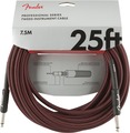 Fender Professional Instrument Tweed Cable (25'/7.5m; straight-straight; red tweed)