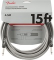Fender Professional Instrument Tweed Cable (15'/4.5m; straight-straight; white tweed)