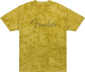 Fender Spaghetti Logo Tie-Dye T-Shirt L (mustard)