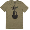 Gibson Les Paul T-Shirt (extra large, olive green) Magliette Taglia XL