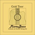 Gold Tone MBS MicroBass Rubber/Polymer Strings Jeux de 4 cordes pour basse acoustique