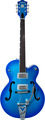 Gretsch G6120T-HR Brian Setzer Signature Hot Rod (candy blue burst) Guitares électriques Semi Hollowbody