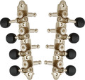 Grover 409FVNB Mandolin Machine Heads, Vintage 4 + 4 ('F'-style mandolins/nickel/black)