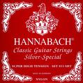 Hannabach 815SHT 4/4 Guitar Strings (super high tension) Conjunto de Cordas para Guitarra Clássica
