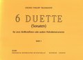 Hofmeister Publishing 6 Duette Vol 1 (1-3) Telemann Georg Philipp