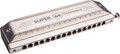 Hohner Super 64 Performance (C-Dur) Chromatische Mundharmonika mit 64 Stimmzungen