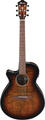 Ibanez AEG70L (tiger burst high gloss) Guitarra Western Mão Esquerda, Com Pickup