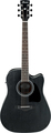 Ibanez AW84CE-WK (weathered black) Guitarra Western, com Fraque e com Pickup