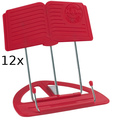 K&M 124/50 Uniboy Classic (red - 12 pieces) Table Music Stands