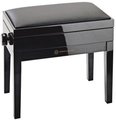 K&M 13951 Piano bench with sheet music storage (black glossy)