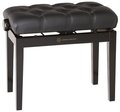 K&M 13980 Piano bench with quilted seat cushion (black glossy)