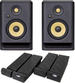 KRK Rokit RP5 G4 Pair + Vibro-Pads Lite Par Monitores de Estudios