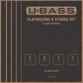 Kala U-Bass Flatwound String Set / by Gallistrings Set Corde Basso Acustico (4 Corde)