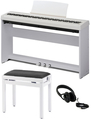 Kawai ES-110 Bundle (white, w/stand, pedal, bench, headphones) Digital Pianos