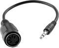 Korg 3.5mm Mini-Jack DIN Midi adaper for SQ-1 MIDI to 6,3mm Stereo Jack Cables