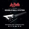 La Bella S942 Extra Light Double Ball Electric Guitar Strings (09-42)
