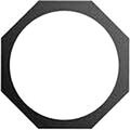 AT-Frame Par64 black XP-10064-B / Octagonal (8-eckig)