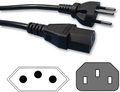 Nedis Swiss Power Cable / C13-T12 (2m) Netzkabel 3-Pol mit Kaltgerätestecker