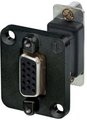 Neutrik D-Sub Feedthrough 15P Black F-F NADB15FF-B