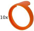 Neutrik PXR - Set of 10 (orange) Anello marcatore per Jack Plug