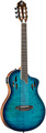 Ortega TourPlayer Deluxe Nylon Guitar (flamed maple blue) Classical Guitars with Pickup
