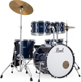 Pearl RS505C/C743 Roadshow 5 pc Kit with HW and Cymbal (royal blue metallic) Set Batterie Acustiche 20&quot; Grancassa