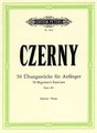 Edition Peters 50 Übungsstücke für Anfänger Czerny Carl