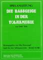 Preissler Bassgeige in der Volksmusik Türk Dolfi / Spielanleitung