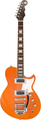 Reverend Guitars Contender RB (rock orange) Guitares électriques Single Cut
