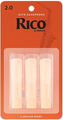 Rico Orange Alto-Sax #2 / Unfiled (strength 2.0, 3 pack) Alto Saxophone Reeds Strength 2