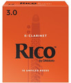 Rico Orange Eb Clarinet #3 / Unfiled (strength 3.0, 10 pack) Eb Clarinet Reeds 3
