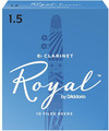 Rico Royal Bb Clarinet #1.5 / Filed (strength 2.5, 10 pack) Bb Clarinet Reeds 1.5 Boehm