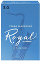 Rico Royal Tenor-Sax #3 / Filed (strength 3.0, french file cut, 10 pack) Tenor Saxophone Reeds Strength 3