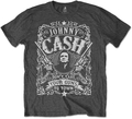 Rock Off Johnny Cash Unisex Cotton T-Shirt: Don't take your guns to town (size S)
