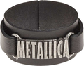 Rock Off Metallica Leather Wrist Strap: Logo