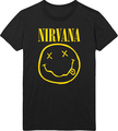 Rock Off Nirvana Unisex T-Shirt Yellow Smiley Flower Sniffin (size M)