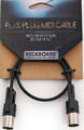 RockBoard FlaX Plug MIDI Cable (30 cm / 11 13/16'') Cabo MIDI <1m