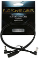 RockBoard Flat Daisy Chain Cable, 2 Outputs, angled Câbles d'alimentation pour pédales d'effet