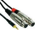 RockCable RCIN2MPFX 2m Mini Jack to XLR Cables