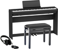 Roland FP-30X BK Bundle (black, w/bench, headphones, stand, pedal board) Digital-Klaviere