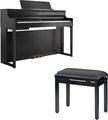 Roland HP704 Bundle (charcoal black w/bench) Pianos digitales