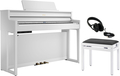 Roland HP704 Bundle (white w/bench & headphones) Digital Pianos